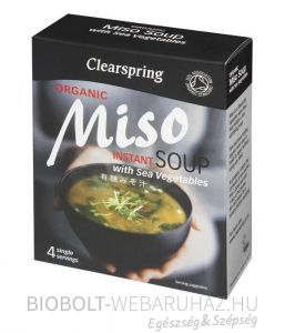 Clearspring Bio Instant Misoleves Tengeri zöldségekkel 60g