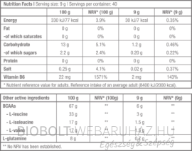 BioTech USA BCAA ZERO aminosav 700 g 