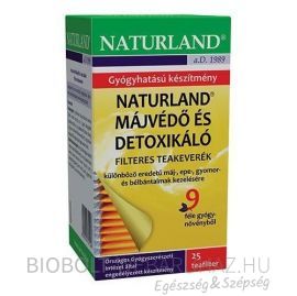 Naturland Májvédő és Detoxikáló tea 25 filter 37,5g