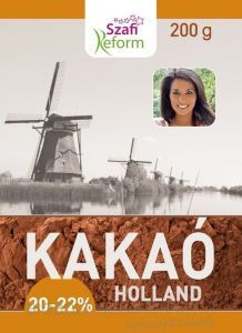 Szafi Reform Holland kakaópor 20-22% kakaóvaj tartalom 200g