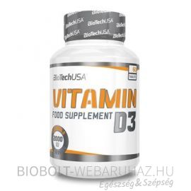 BioTech USA Vitamin D3 tabletta 60 db