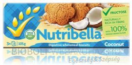 Nutribella Kókuszos teljes kiőrlésű vegán keksz 105g
