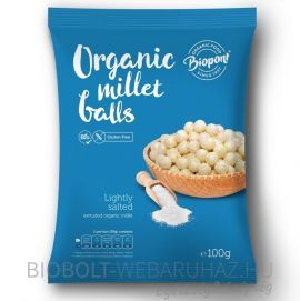 Biopont Bio Extrudált Kölesgolyó enyhén sózott 100g