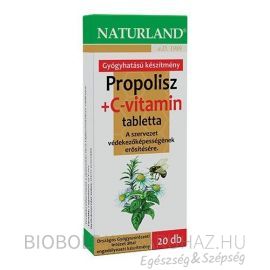 Naturland Propolisz +C-vitamin rágótabletta 20 db