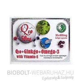 Dr. Chen Q10 +Ginkgo +Omega-3 +E-vitamin kapszula 30 db