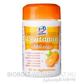 1x1 Vitaday C-vitamin 500mg rátótabletta narancs ízű 60db
