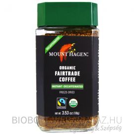 Mount Hagen Instant Bio kávé koffeinmentes 100g