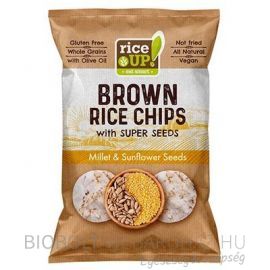 Rice Up Bio köles-napraforgó chips 25g