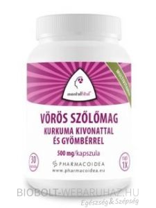 Mentalfitol vörös szőlőmag kurkuma kivonattal kapszula 30db