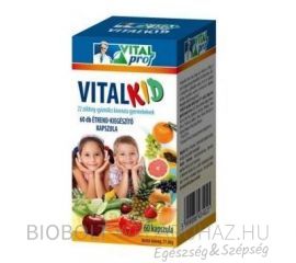 Vitalkid22 multifrutti multivitamin kapszula gyerek 60db