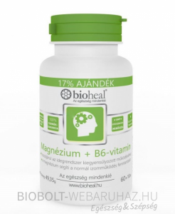 Bioheal Magnézium+b6 vitamin tabletta szerves nyújtott hatású 70db