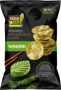 Rice Up Gluténmentes rizs chips wasabis 60g