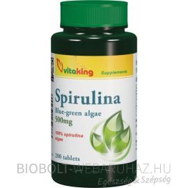 Vitaking Spirulina tabletta 200db