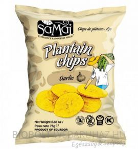 Samai Gluténmentes Plantain Főzőbanán chips fokhagymás 75g