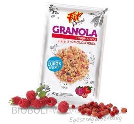 Fit Reggeli Granola többmagvas piros gyümölcsökkel hozzáadott cukor nélkül 70g
