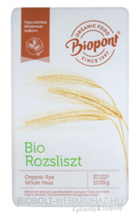 Biopont Bio Teljesőrlésű Rozsliszt 1kg