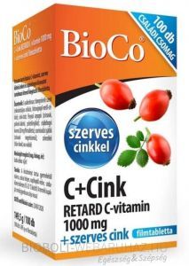 BioCo C+Cink retard C-vitamin 1000mg 100db*