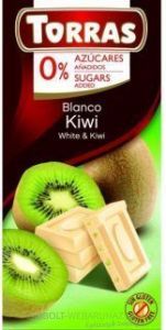 Torras Kiwis fehér csokoládé diabetikus 75g