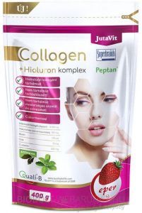 Jutavit Collagén komplex por hialuronsavval eper 400g