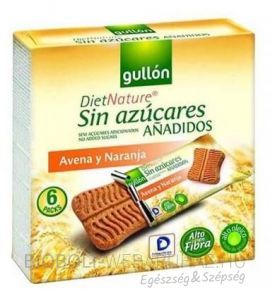 Gullon Snack zabos narancsos keksz 144g