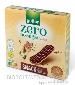 Gullon Snack Zero étcsokoládés szelet 6x25g