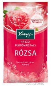 Kneipp fürdőkristály habzó rózsa 80g