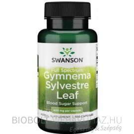 Swanson GYMNEMA SYLVESTRE 400mg kapszula 100db