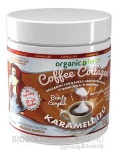 Organic Force Kávé karamellás kollagén por 318g 