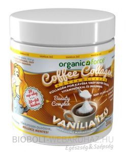 Organic Force Kávé vaníliás kollagén por 318g 