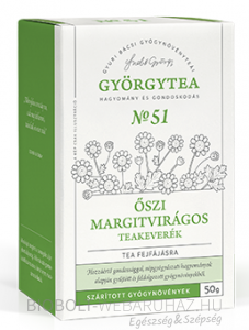 Györgytea Őszi margitvirágos teakeverék Tea fejfájásra 50g