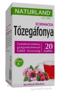 Naturland Gyümölcstea Tőzegáfonyával és Echinaceával 20 filter 40g