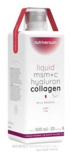 Nutriversum MSM C Hyaluron Collagen Liquid erdei gyümölcs 500ml '