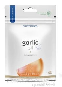 Nutriversum Garlic oil Fokhagyma lágyzselatin kapszula 60db