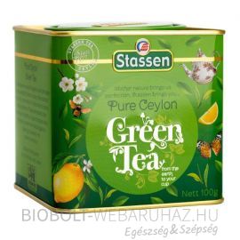 Stassen Zöld tea fém dobozban100g